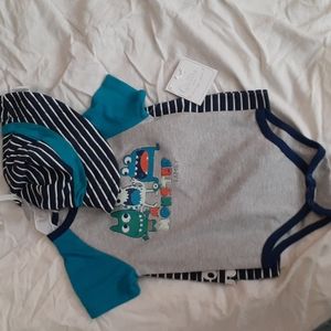 3 piece set shirt shorts and hat